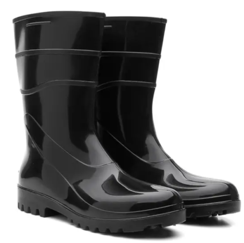 BOTA KADESH PVC CANO LONGO PRETA CA 42149