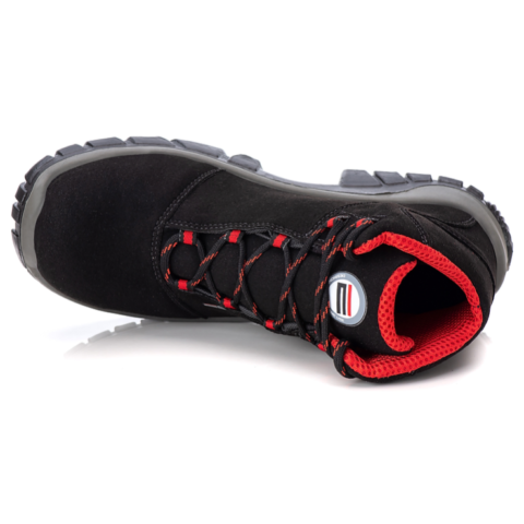 SAPATO ENERGY MICROFIBRA RENO PRETO/VERMELHO ESTIVAL CA 44592 - Image 3