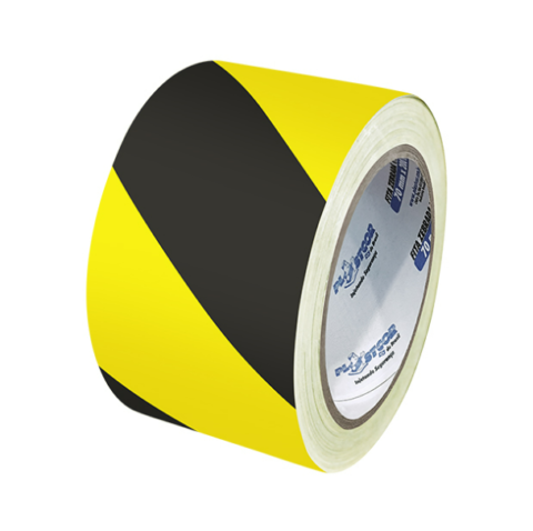 FITA ZEBRADA AMARELO/PRETO 200 M- PLASTCOR